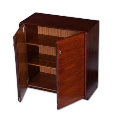 Small German Modern Rosewood Wardrobe Cabinet with Shelves by Moser 