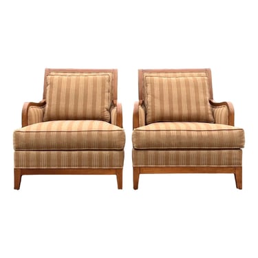 Ethan Allen Palma Lounge Chairs - a Pair 