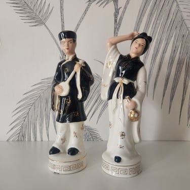 Vintage Pair of Statues from Occupied Japan 