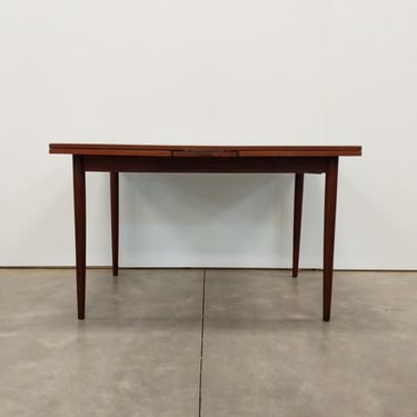 Vintage Danish Mid Century Modern Teak Extendable Dining Table 