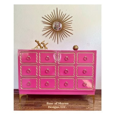 CUSTOMIZABLE Dorthy Draper Designer Style Dresser/Chest of Drawers/Buffet/Credenza 