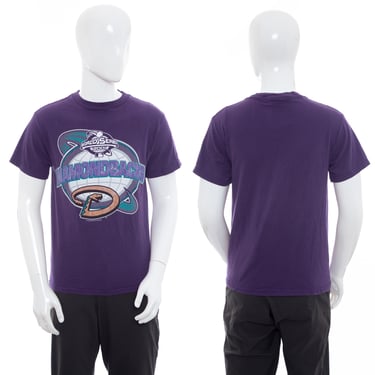 2000's Lee Sport Purple Arizona Diamondbacks Graphic Print T-shirt Size M