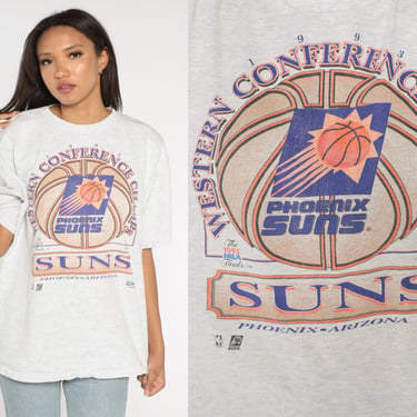 Phoenix Suns Shirt 1993 Basketball T Shirt NBA Finals 90s Arizona Shirt Sports Western Conference Vintage 1990s Graphic Tee Extra Large xl 