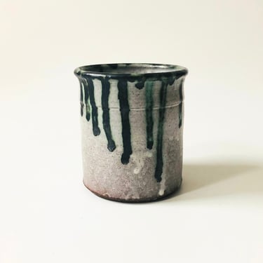 Purple Drip Pottery Vase 
