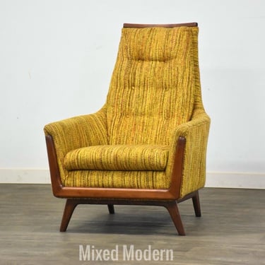 Adrian Pearsall Style Yellow Lounge Chair 