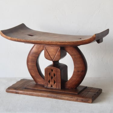 African Vintage Ashanti Wisdom Stool Ghana 