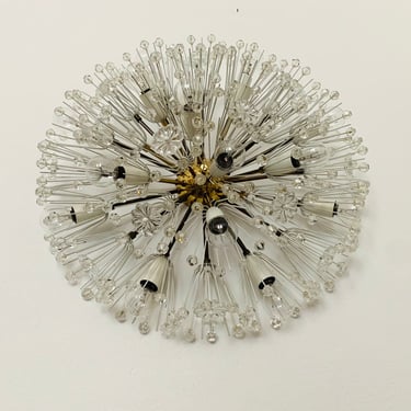XXL Austrian Mid Century Modern Dandelion Wall or Ceiling Lamp by Emil Stejnar for Rupert Nikoll | 1950s 