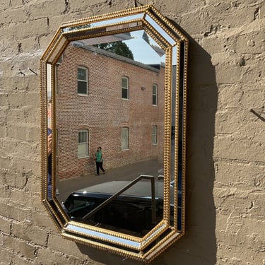 Hollywood Regency Style Mirror, Some Loss