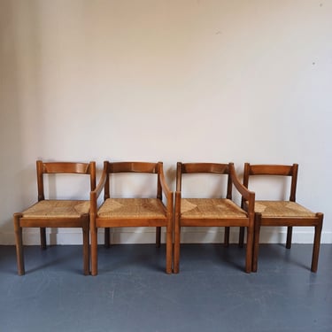 Four Vico Magistretti Carimate Chairs