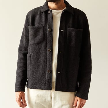 Universal Works Wool Lumber Jacket, Black