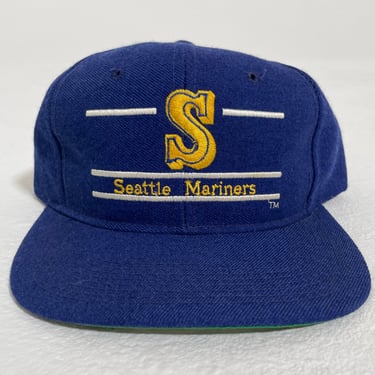 Vintage Seattle Mariner Wool Snapback Hat