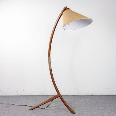 Teak Danish Arc Lamp - (D655) 