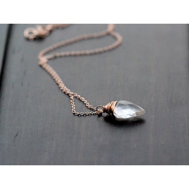 Arrow Necklace - Crystal Quartz