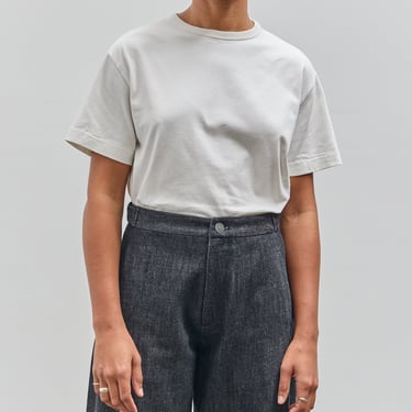 Merz b. Schwanen Boxy Cropped Fit Tee, White