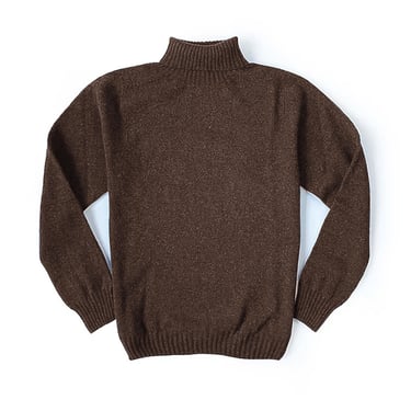 BROWN TURTLENECK SWEATER