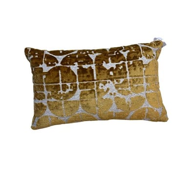 Small Gold Lumbar Pillow