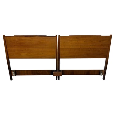 Mid-Century Modern Drexel Declaration Walnut King Size Headboard 