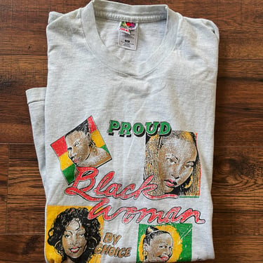 Vintage "Proud Black Woman By Choice" T-Shirt (1990's)