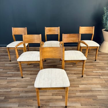 Set of 6 Mid-Century Modern Oak Dining Chairs by Drexel, c.1960’s 