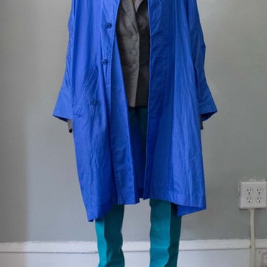 Issey Miyake Blue Nylon Windcoat 