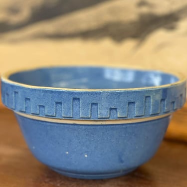 Free Shipping Within Continental US - Vintage Blue Stoneware Pot 