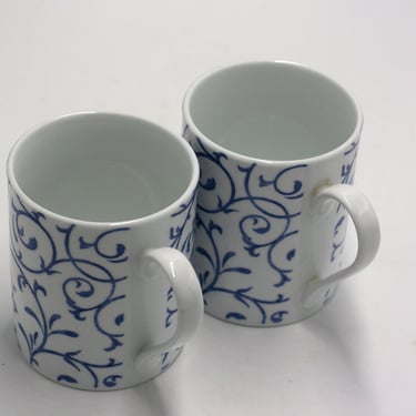 vintage Spode Blue Indigo coffee mugs 