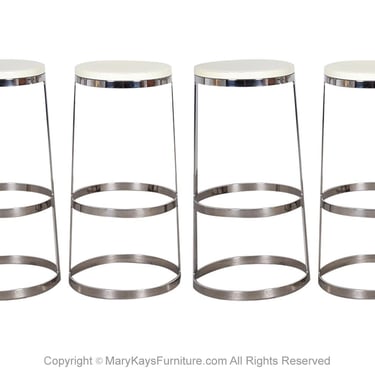 Aro Swivel Bar Stools Four by Lievore Altherr Molina for Bernhardt Design 