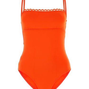 Eres Women Orange Stretch Nylon Swimsuit