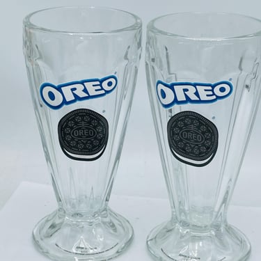 Set of (2) Oreo Milkshake Fluted Glass 7