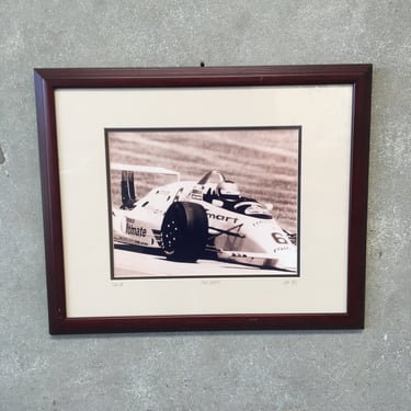 1985 Mario Andretti Framed Photograph
