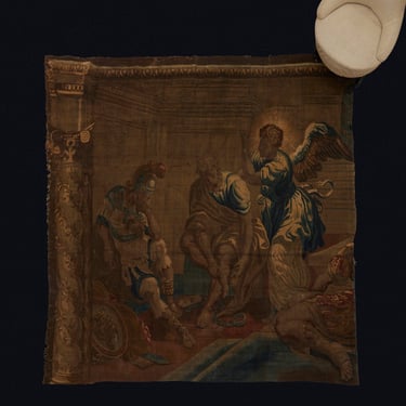 17th Century Mortlake Tapestry Fragment of Saints Peter &amp; James