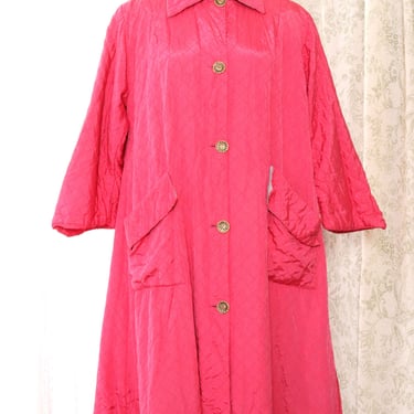 Hibiscus Quilted Housecoat L/XL