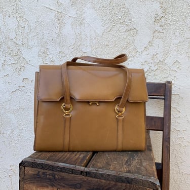 Vintage 50's 60's Manon Brown Handbag 