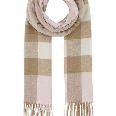 BURBERRY Embroidered cashmere scarf