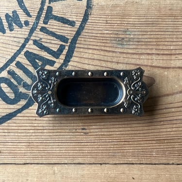 Antique Pressed Flashed Copper Window Sash Lift 