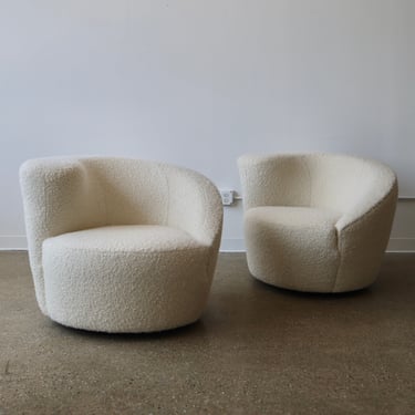 Vladimir Kagan “Nautilus” Chairs, a pair