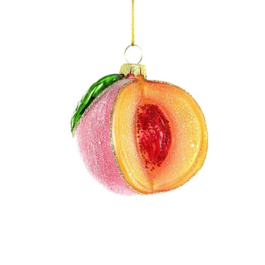 Sugared Peach Ornament