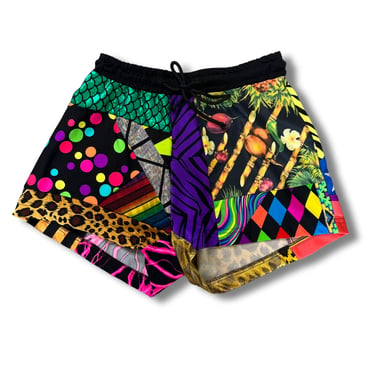 colorful 'all-over reroll' short (xs)