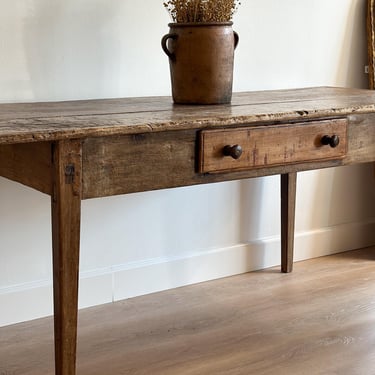 Antique 18th Century French Work Table with Drawer 