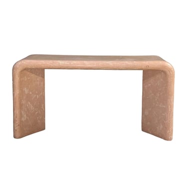 Post Modern Pink Plaster Sculptural Console Table, 1980