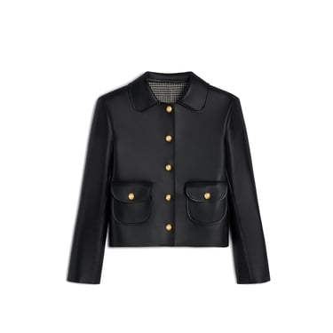 Celine Claudine Collar Leather Jacket Women