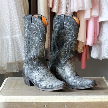 Vintage Lucchese Men's Leather Cowboy Boots