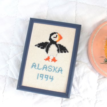 Alaska 1994 Penguin Mini Needlepoint 