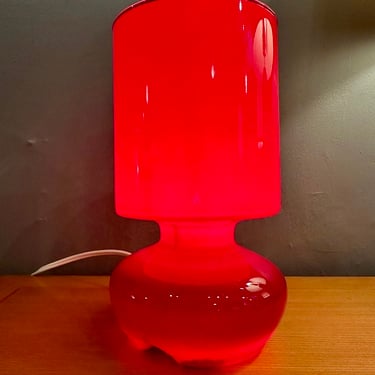 Vintage IKEA Lamps (1 Pink, 1 Red)