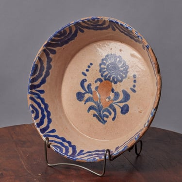 19th Century Spanish Earthware Mixing Bowl