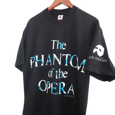 Phantom of the Opera shirt / 90s t shirt / 1990s Phantom of the Opera Los Angeles musical t shirt XL 