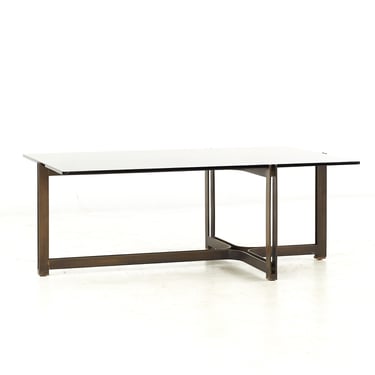 Roger Sprunger for Dunbar Mid Century Bronze Coffee Table - mcm 