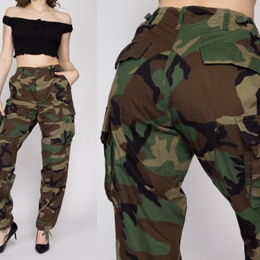 Sm-Med 90s Camo Cargo Field Pants 26