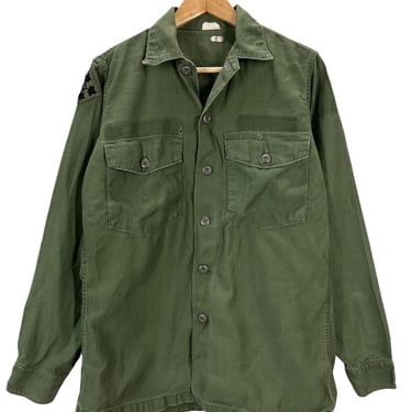 Vintage 60's US Military Type 1 Cotton Sateen Utility Combat Shirt