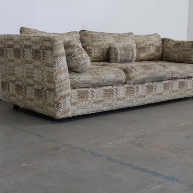 Mid-Century Danish Modern Milo Baughman Style Stratford 3-Seat Pit Sofa 